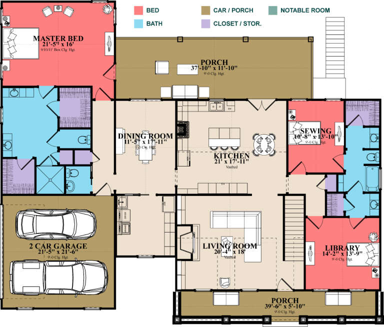 House Plan House Plan #32064 Drawing 1