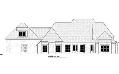 European House Plan #5995-00038 Elevation Photo