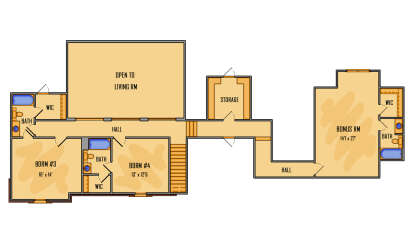 Second Floor for House Plan #5995-00038