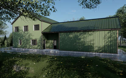 Barn House Plan #625-00025 Elevation Photo
