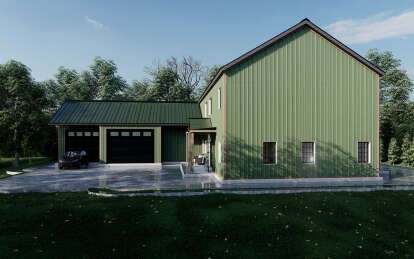 Barn House Plan #625-00025 Elevation Photo