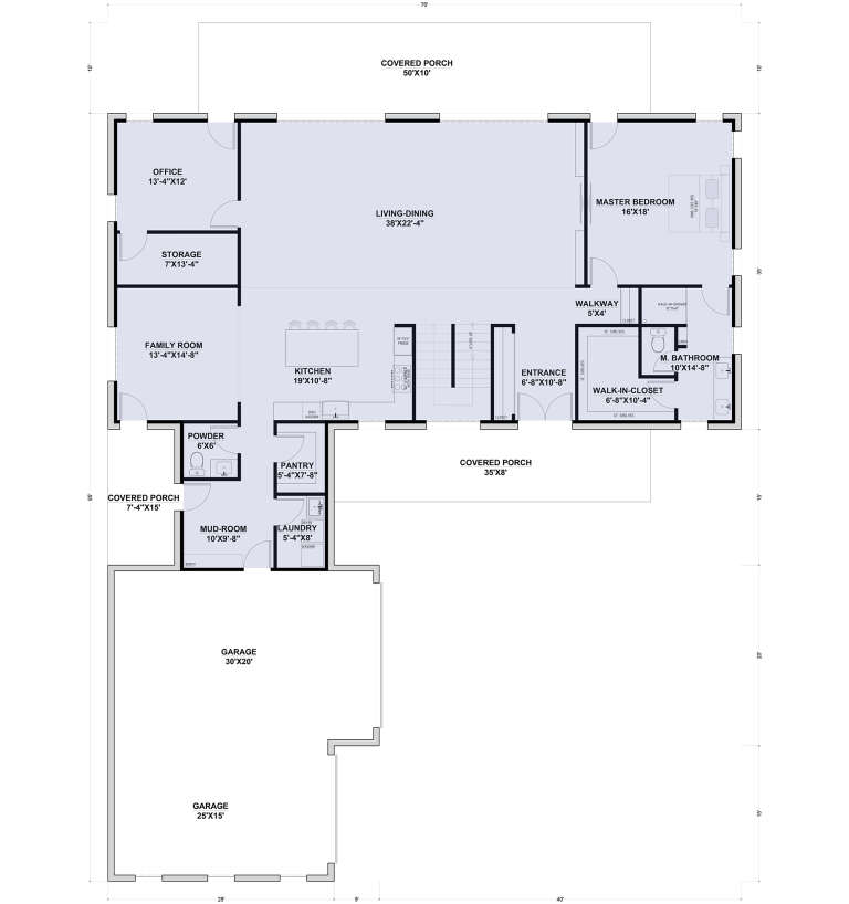 House Plan House Plan #32068 Drawing 1