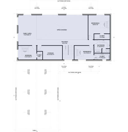 Second Floor for House Plan #625-00025