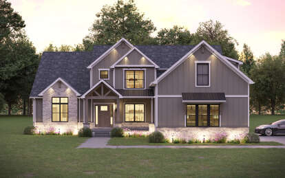 Craftsman House Plan #1958-00045 Elevation Photo