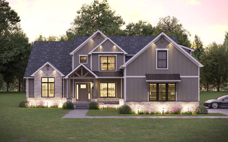 House Plan House Plan #32070 Front Elevation 