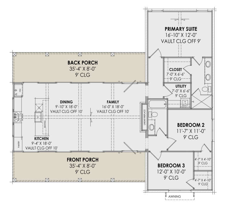 House Plan House Plan #32071 Drawing 1