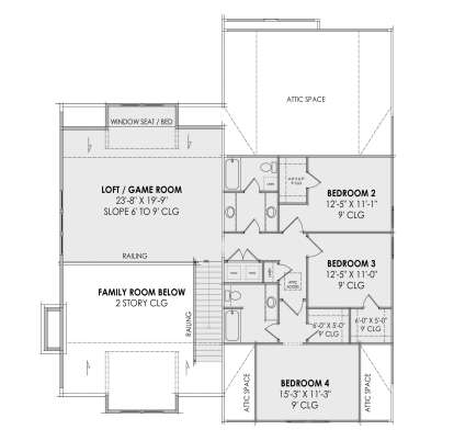 Second Floor for House Plan #7983-00121