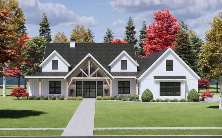 House Plan House Plan #32074 Front Elevation 
