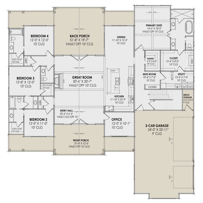 House Plan House Plan #32074 Drawing 1