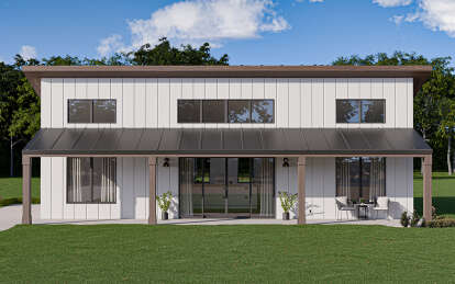 Modern House Plan #1462-00125 Elevation Photo