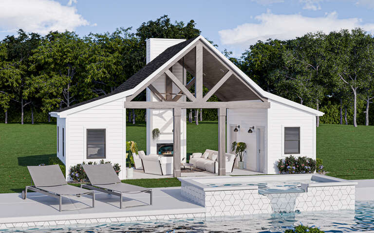 House Plan House Plan #32078 Angled Front Elevation