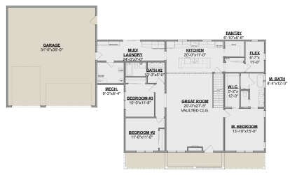 Main Floor  for House Plan #1462-00130