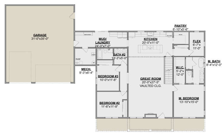 House Plan House Plan #32082 Drawing 1