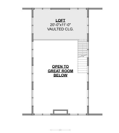Loft for House Plan #1462-00130