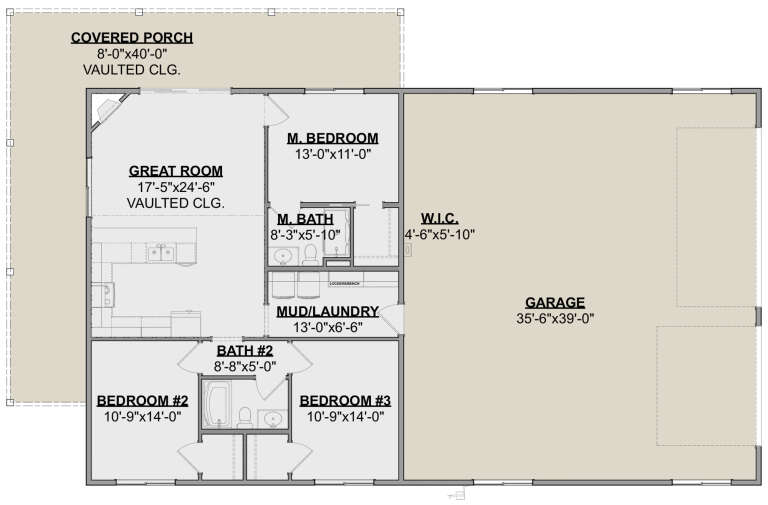 House Plan House Plan #32083 Drawing 1