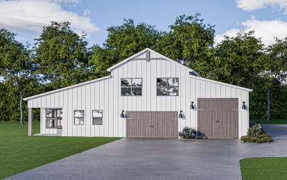 Barn House Plan #1462-00132 Elevation Photo