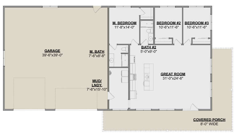 House Plan House Plan #32085 Drawing 1