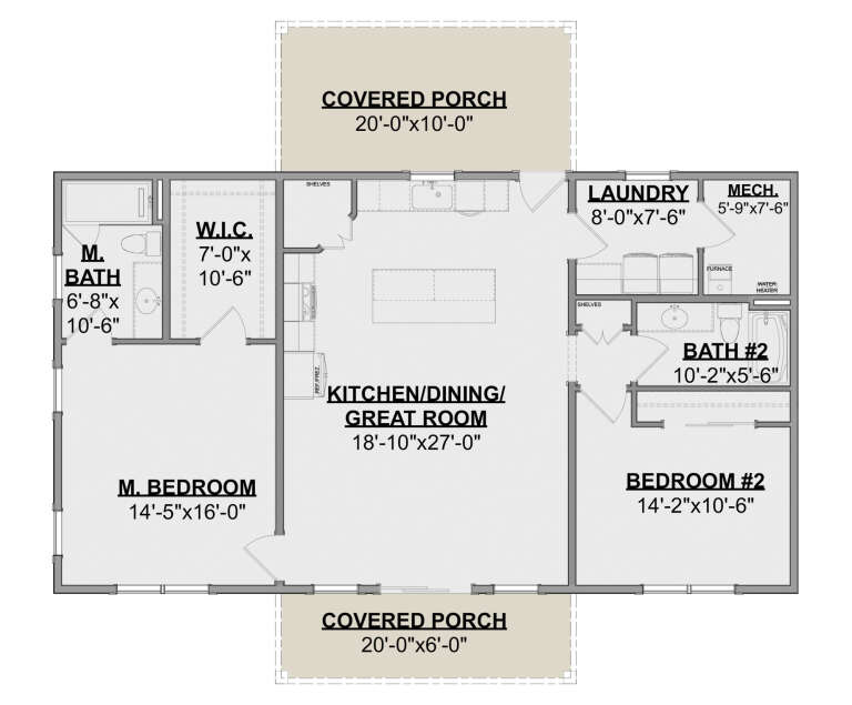 House Plan House Plan #32088 Drawing 1