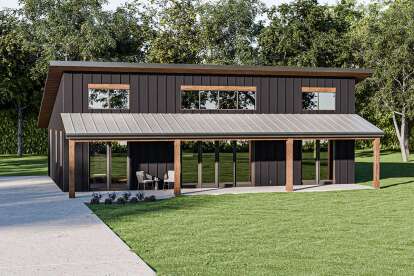 Modern House Plan #1462-00140 Elevation Photo