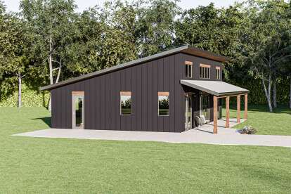 Modern House Plan #1462-00140 Elevation Photo
