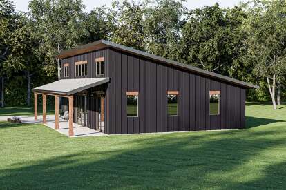 Modern House Plan #1462-00140 Elevation Photo