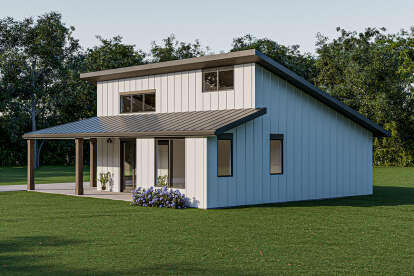 Modern House Plan #1462-00143 Elevation Photo