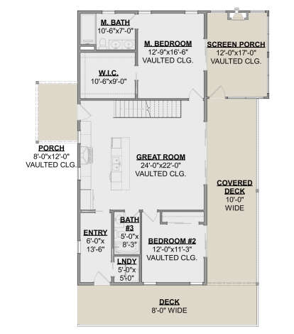 Main Floor  for House Plan #1462-00149