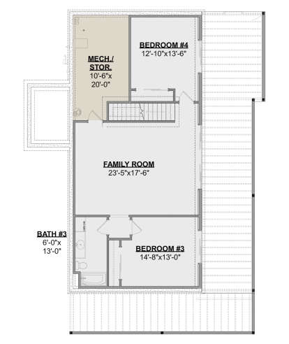 Basement for House Plan #1462-00149