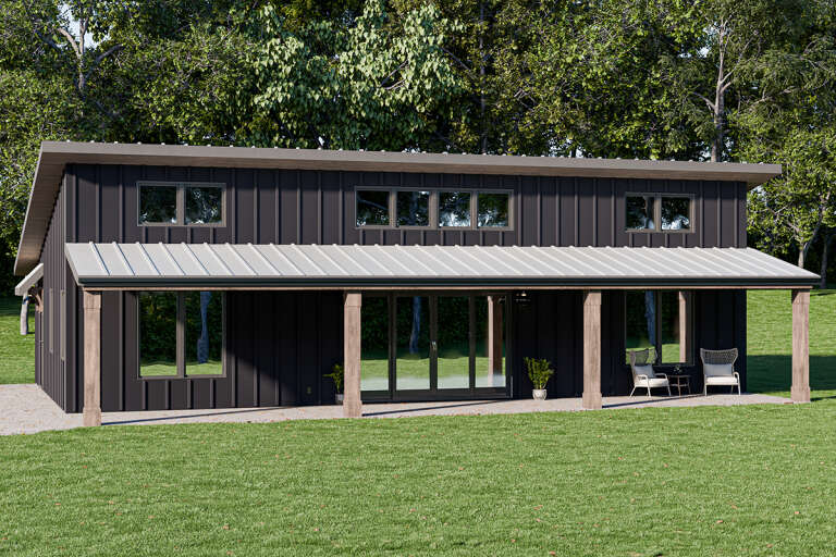 House Plan House Plan #32102 Angled Front Elevation