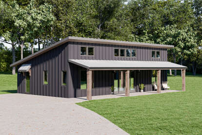 Modern House Plan #1462-00150 Elevation Photo