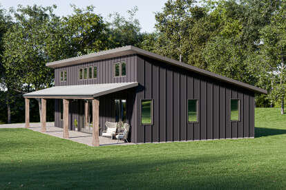 Modern House Plan #1462-00150 Elevation Photo