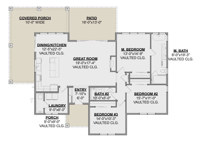 House Plan House Plan #32103 Drawing 1