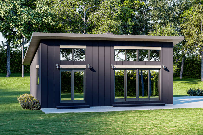 House Plan House Plan #32104 Angled Front Elevation