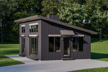 Modern House Plan #1462-00152 Elevation Photo