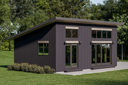 Modern House Plan #1462-00152 Elevation Photo
