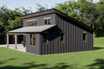 Modern House Plan #1462-00153 Elevation Photo