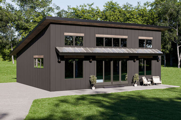 House Plan House Plan #32107 Angled Front Elevation