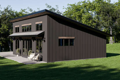 Modern House Plan #1462-00155 Elevation Photo