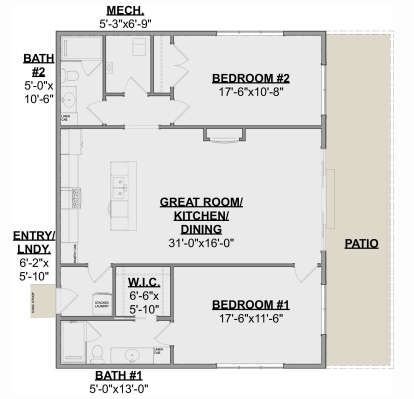 Main Floor  for House Plan #1462-00155