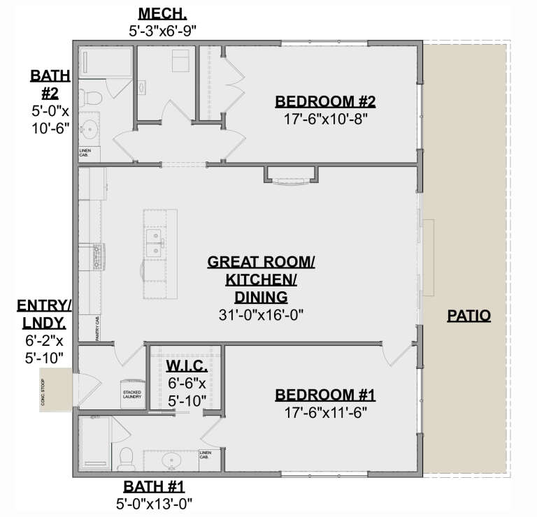 House Plan House Plan #32107 Drawing 1