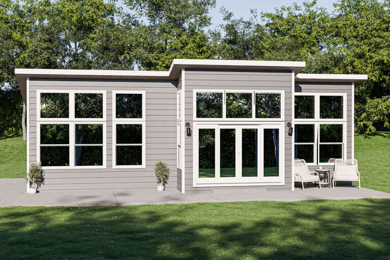 House Plan House Plan #32109 Angled Front Elevation
