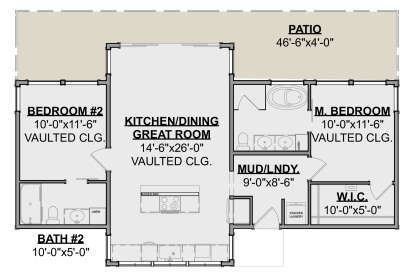 Main Floor for House Plan #1462-00157
