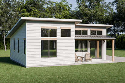 Modern House Plan #1462-00160 Elevation Photo
