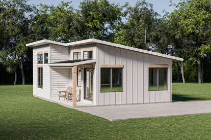 Modern House Plan #1462-00160 Elevation Photo