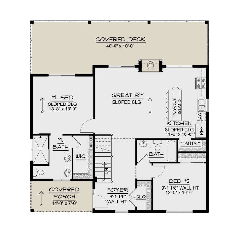 House Plan House Plan #32114 Drawing 1