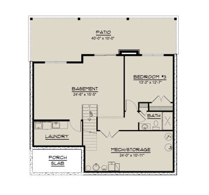 Basement for House Plan #5032-00319