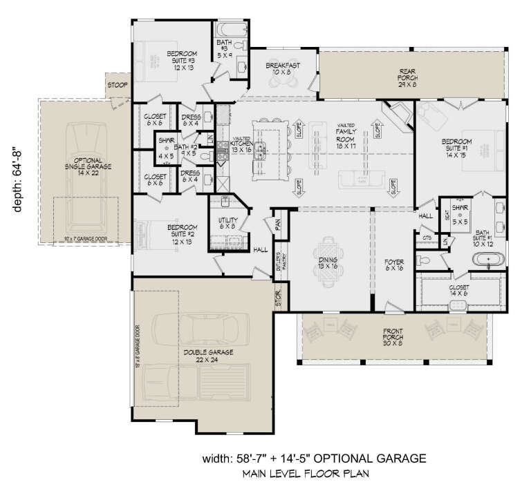 House Plan House Plan #32116 Drawing 1
