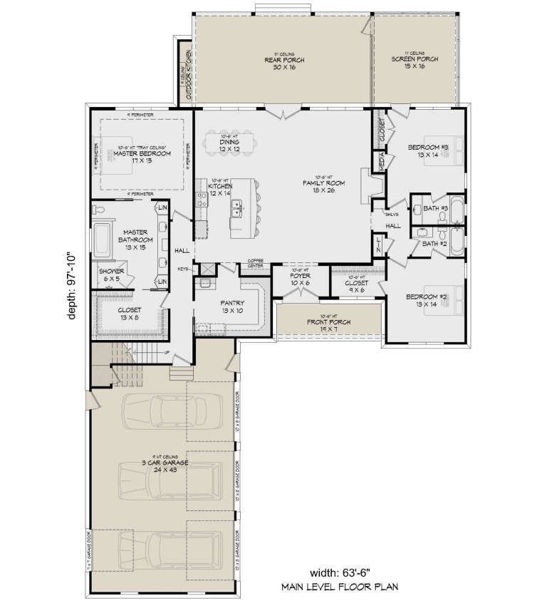 House Plan House Plan #32117 Drawing 1