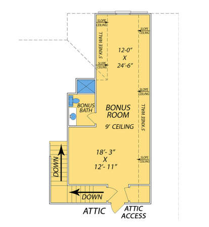 Bonus Room for House Plan #9279-00063
