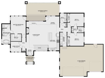 Main Floor  for House Plan #2802-00324